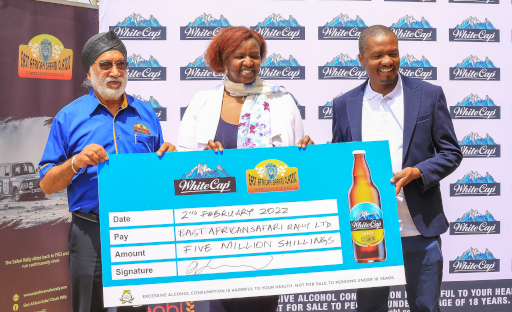 East African Safari Classic, General Manager Sinder Sudle, Ag. EABL Marketing and Innovations Director, Anne-Joy Michira and EABL Group Corporate Relations Director, Eric Kiniti at the KBL East African Safari Classic Announcement